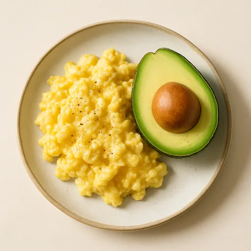 Avocado scrambled eggs